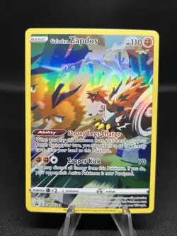Pokemon Galarian Zapdos TCG SWSH283 Crown Zenith Black Star Promo NM/M Condition - Image 1