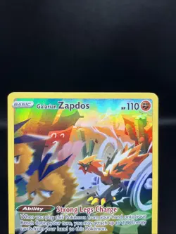 Pokemon Galarian Zapdos TCG SWSH283 Crown Zenith Black Star Promo NM/M Condition - Image 2