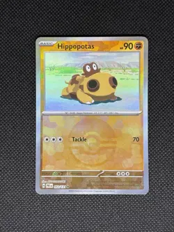Pokemon TCG HIPPOPOTAS 052/131 SV Prismatic Evolutions Pokeball - Image 1