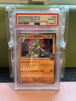 Psa 10 Team Rocket's Tyranitar Pokemon Center Stamped Promo Exclusive 096/182 - Image 1