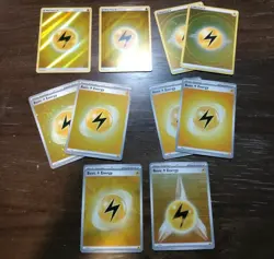 Pokemon Lightning Holo Energy Lot Of 10! Sun & Moon, 151, Shrouded, Prismatic - Image 1