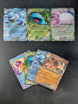 2023 Pokemon Scarlert & Violet 151 Ultra Rare Lots Of 7 BLASTOISE EX/VENUSAUR EX - Image 1