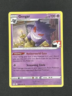 Gengar 066/196 Prize Pack Series 3 Pokemon Play! Stamp SWSH Lost Origin PTCG NM - Image 1