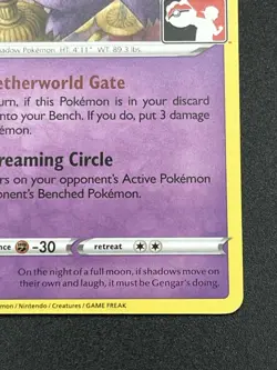 Gengar 066/196 Prize Pack Series 3 Pokemon Play! Stamp SWSH Lost Origin PTCG NM - Image 4