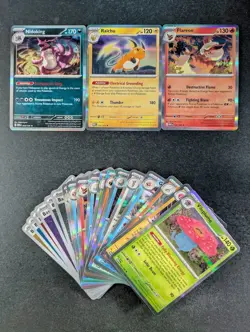 2023 Pokemon Scarlert & Violet 151 Energy + Holo Lots Of 21 NIDOKING/RAICHU - Image 1