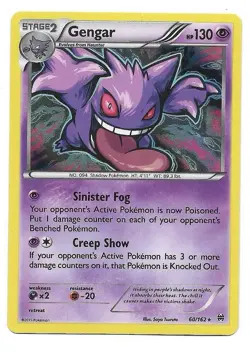 Gengar 60/162 Breakthrough Holo Pokemon TCG - NM - Image 1