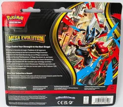 2025 Pokemon TCG Mega Evolution GOLDUCK 3X Three Booster Pack Blister NEW SEALED - Image 2