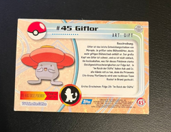 1999 Topps Pokemon Blue Logo TV Animation Edition Giflor #45 - Image 2