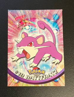 1999 Topps Pokemon Blue Logo TV Animation Edition Rattfratz #19 - Image 1