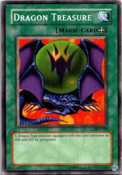 Dragon Treasure #SDJ-038 Yu-Gi-Oh! Unlimited Heavy Play - Image 1