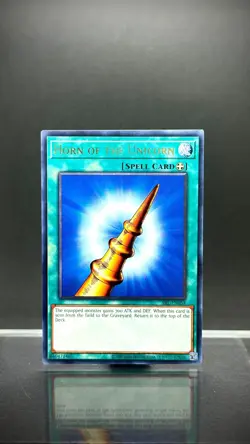 YuGiOh! - Horn Of The Unicorn SRL-EN054 Rare 25th Anniversary Edition Near Mint - Image 1