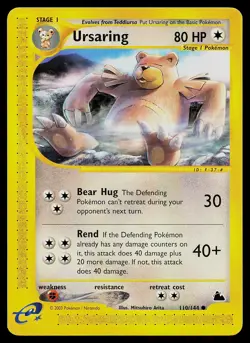 Pokemon Card - Ursaring Skyridge 110/144 Common - Image 1