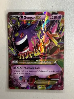 Pokemon Mega M Gengar EX Holo Card 35/119 Phantom Forces XY - Image 1