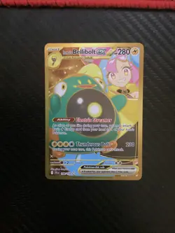 Pokemon TCG Ionos Bellibolt ex 188/159 Journey Together Gold Hyper Rare Card NM - Image 1