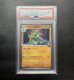 PSA 10 Team Rockets Tyranitar Destined Rivals Pokemon Center Promo Card 096/182 - Image 1