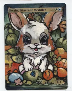 Kwain, Itinerant Meddler MTG Altered art MAGIC Hand Painted Card Commander - Image 1