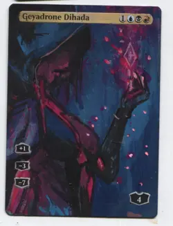 Geyadrone Dihada MTG Altered art MAGIC Hand Painted Card Commander - Image 1