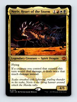 #210 2025 Tarkir: Dragonstorm TDM ~ Neriv, Heart of the Storm Mythic - Image 1