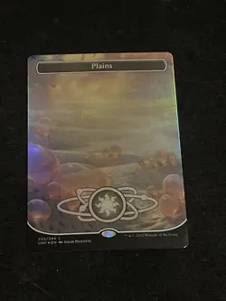 NM FOIL Borderless Unfinity Planetary Land PLAINS 235/244 - Image 1