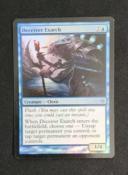MTG Deceiver Exarch - New Phyrexia - Uncommon Foil - Near Mint - Image 1