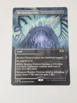 Restless Fortress (Borderless) Wilds of Eldraine Regular Rare Land - Image 1