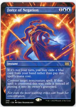 Force of Negation Borderless Non Foil - *NM* - Double Masters 2022 - 2X2 - MtG - Image 1