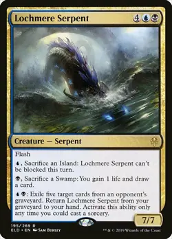 1x Lochmere Serpent - NM English MTG -Throne of Eldraine - Image 1