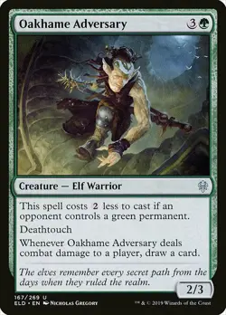 1x Oakhame Adversary - NM English MTG -Throne of Eldraine - Image 1