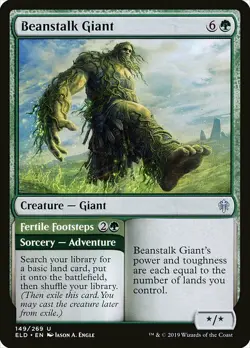 1x Beanstalk Giant - NM English MTG -Throne of Eldraine - Image 1