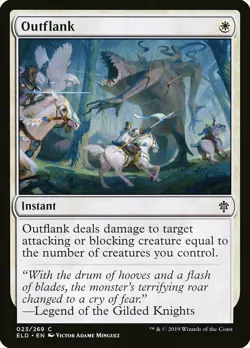 1x Outflank - NM English MTG -Throne of Eldraine - Image 1