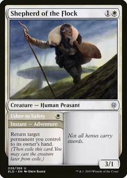 1x Shepherd of The Flock - NM English MTG -Throne of Eldraine - Image 1