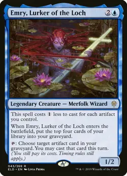 1x Emry, Lurker of The Loch - NM English MTG -Throne of Eldraine - Image 1
