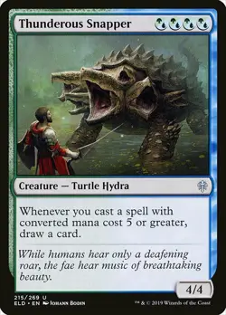 1x Thunderous Snapper - NM English MTG -Throne of Eldraine - Image 1