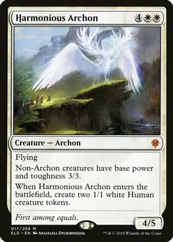 1x Harmonious Archon - NM English MTG -Throne of Eldraine - Image 1