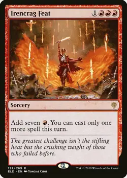 1x Irencrag Feat - NM English MTG -Throne of Eldraine - Image 1