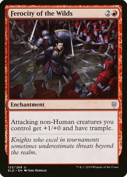 1x Ferocity of The Wilds - NM English MTG -Throne of Eldraine - Image 1