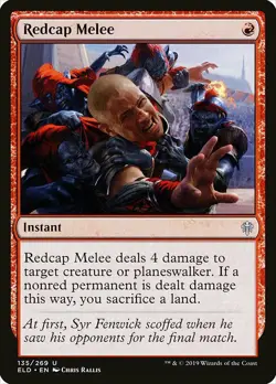 1x Redcap Melee - NM English MTG -Throne of Eldraine - Image 1