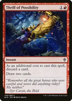 1x Thrill of Possibility - NM English MTG -Throne of Eldraine - Image 1