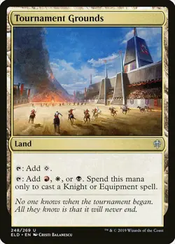 1x Tournament Grounds - NM English MTG -Throne of Eldraine - Image 1