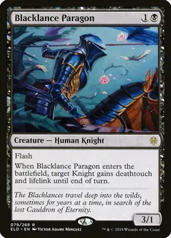 1x Blacklance Paragon - NM English MTG -Throne of Eldraine - Image 1