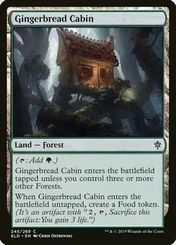 1x Gingerbread Cabin - NM English MTG -Throne of Eldraine - Image 1