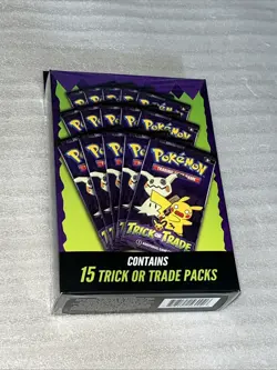 Pokemon Trick or Trade Booster Pack box - 15 Packs 2025 Walgreens Exclusive - Image 1
