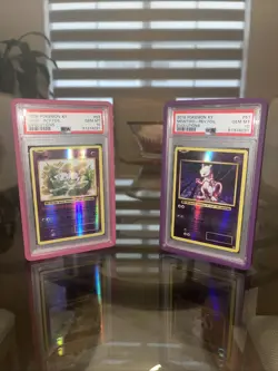 2016 Pokemon XY Mew & MewTwo Reverse Foil Evolutions PSA 10 (Close Serial #) - Image 3