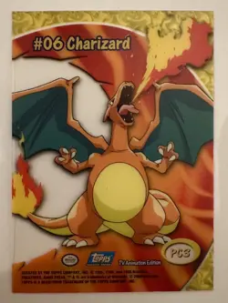 Pokemon #PC3 Charizard TV Topps Animation Clear Card Variant #06 NO RESERVE!!! - Image 4