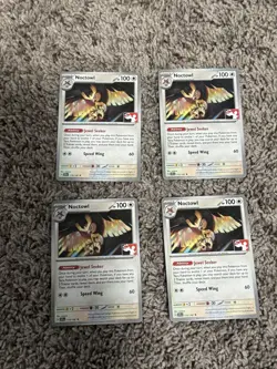 Pokemon Noctowl Playset X 4 115/142 Prize Pack Series 6 Play Stamp Non Holo SCR - Image 1