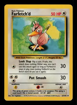 Farfetch'd 27/102 - LP - Base Set, WOTC Pokemon - Image 1