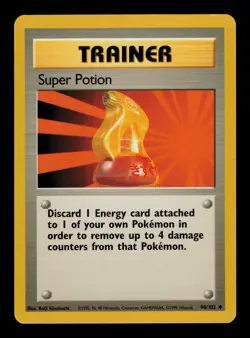 Super Potion 90/102 - LP - Base Set, WOTC Pokemon - Image 1