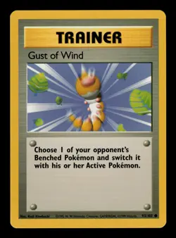 Gust of Wind 93/102 - LP - Base Set, WOTC Pokemon - Image 1