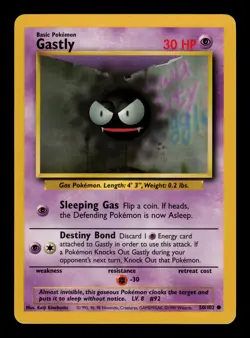 Gastly 50/102 - LP - Base Set, WOTC Pokemon - Image 1