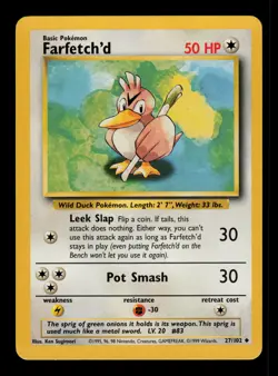 Farfetch'd 27/102 - LP - Base Set, WOTC Pokemon - Image 1